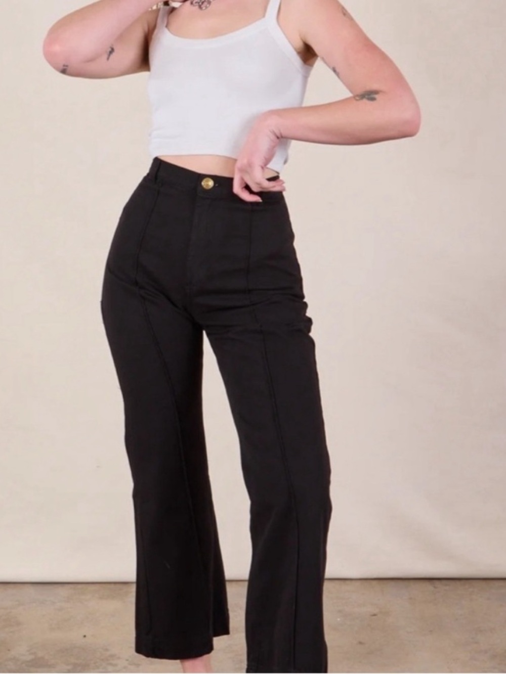 Big Bud Press Black Western Pants 100% Cotton Size Small EUC Unisex pants